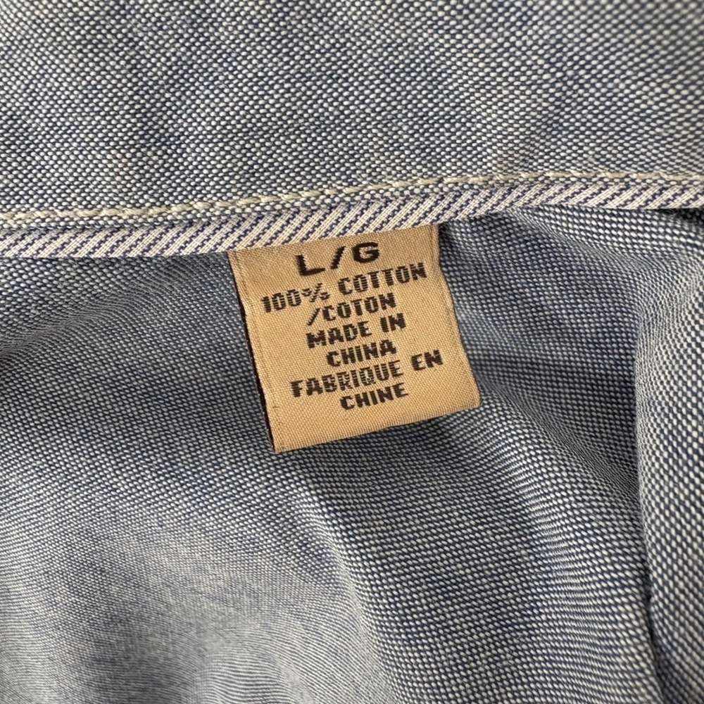 Tommy Bahama Jeans Plaid Long Sleeve Button Up Shirt Men Large Casual Green Blue - Picture 7 of 16